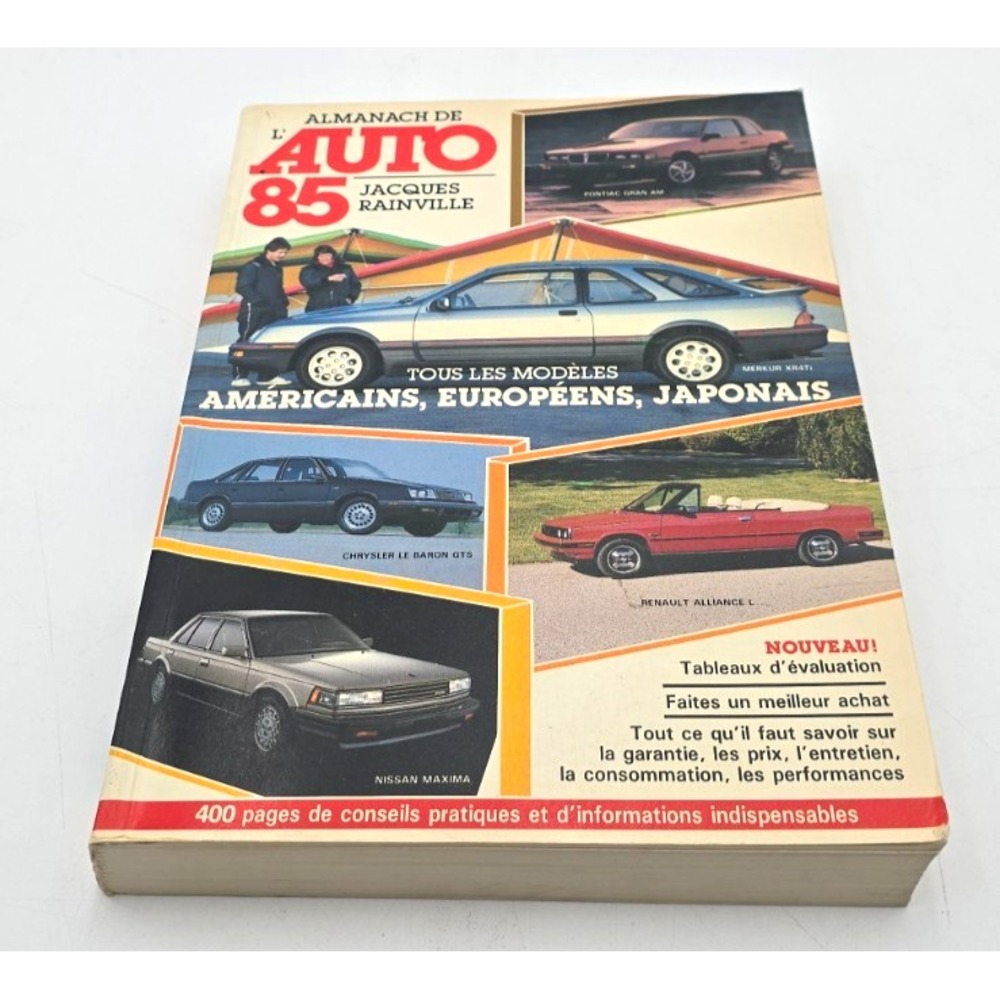 Le Guide de l’Auto 85 – Jacques Rainville – Vintage Quebec Automobile Guide